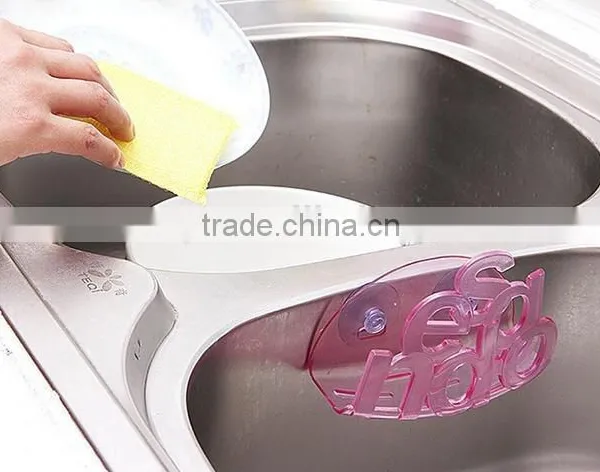 ABS Plastic Drain Sponge Holder With Strong Sucker for Kitchen and Bathroom photo-4