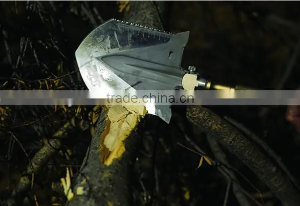 Patented Brand Shovel Camping Tools Shovel With Magnetic Flashlights Glare Light Auto Repair Tools Digging Tool photo-2