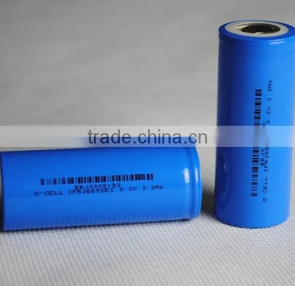 3.2v Cylindrical LiFePO4 26650 Battery photo-2