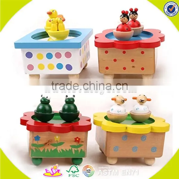 Wholesale Baby Wooden Preschool Music Box Cute Kids Wooden Preschool Music Box Cheap Wooden Preschool Music Box W07B003 photo-6
