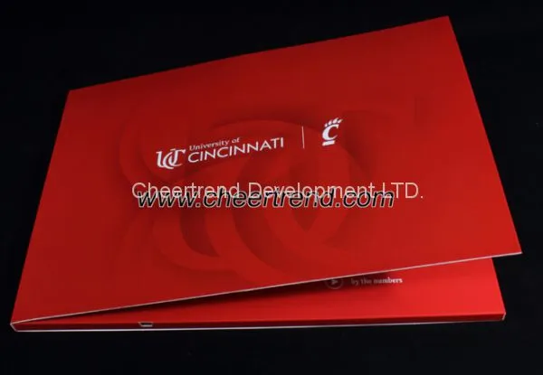 Full Red Color 10 Inch LCD Color Screen Video Brochures /Video Greeting Card Module With 1GB Memory photo-3
