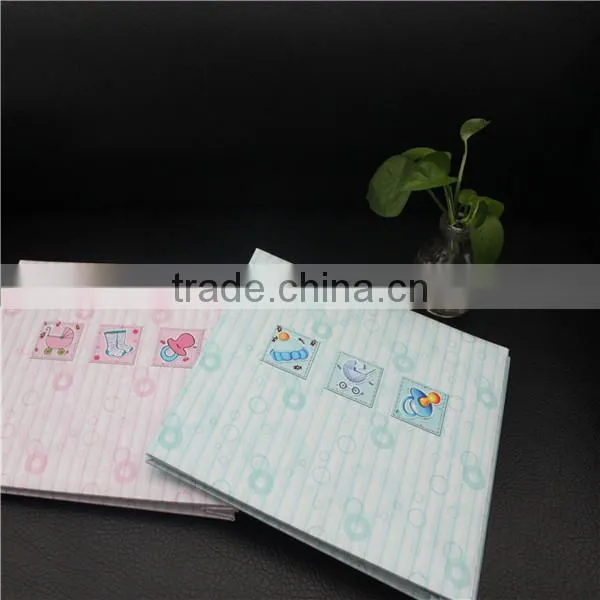Pink Photo Albums for Children's Childhood, Paper Cover 8"x8" Scrapbook Album photo-4