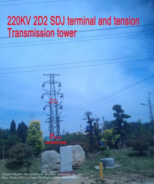 MEGATRO 220KV 2D2 SDJ Terminal and Tension Transmission Tower photo-2
