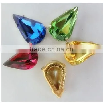 Dongzhou Metal Claw Sew Buttons,sew on Strass for Wedding Dress photo-3