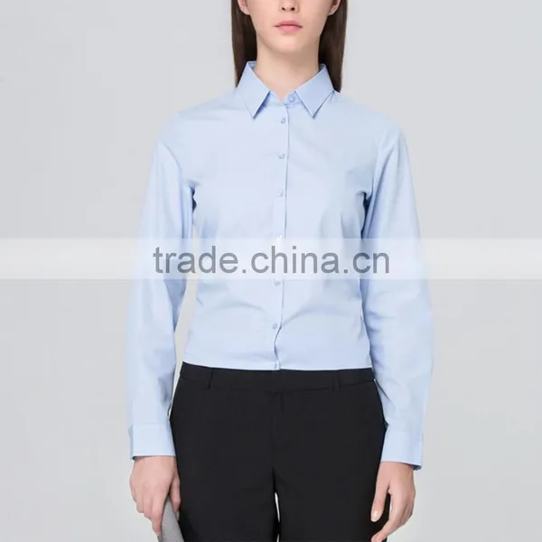 Wholesale Fashion Close-fitting Shirt for Office Ladies,images of Ladies Casual Tops photo-4