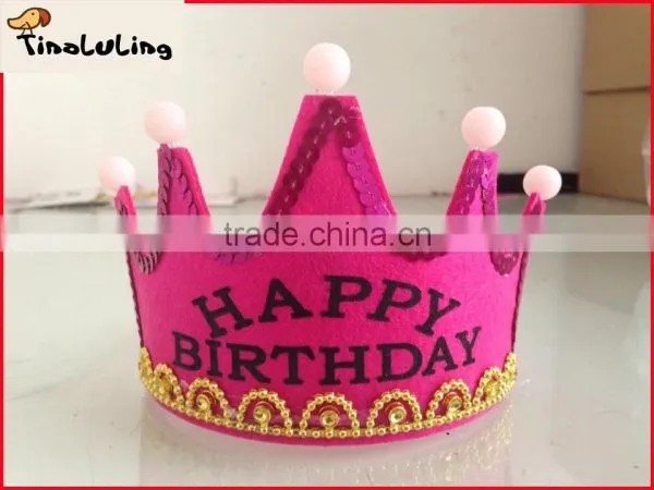 New Fashion Happy Birthday Hair Accessory Crown Hair Styling Tools Hair Ornaments With Light photo-6
