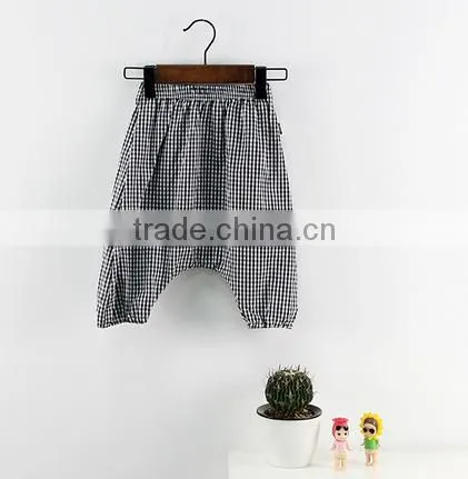 Wholesale Harem Pants Gingham Cotton Fabric Children Clothes Online Shop China photo-2