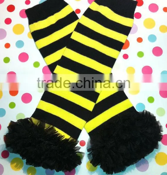 Baby Stripe Knitting Leg Warmers For Kids Girls Leg Warmers photo-3