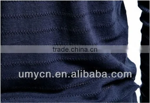 2014 Hot Sale Men's Horizontal Stripes Pattern Jacquard Pullover Sweater photo-5