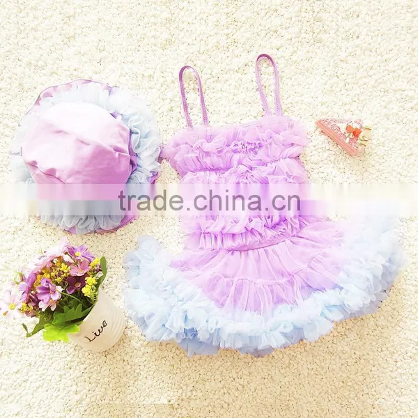 S31350W Little Children Girls Lace Fancy Swimwear Bikini Sets photo-2