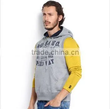 Bodybuilding Mens Custom Sleeveless Hoodie Factory for Sale photo-4