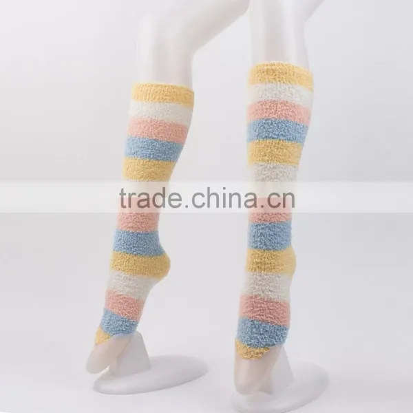 New Women Winter Women Ladies Soft Warm Fluffy Bed Socks Thickening Velvet Bow Thermal Cute Socks photo-2