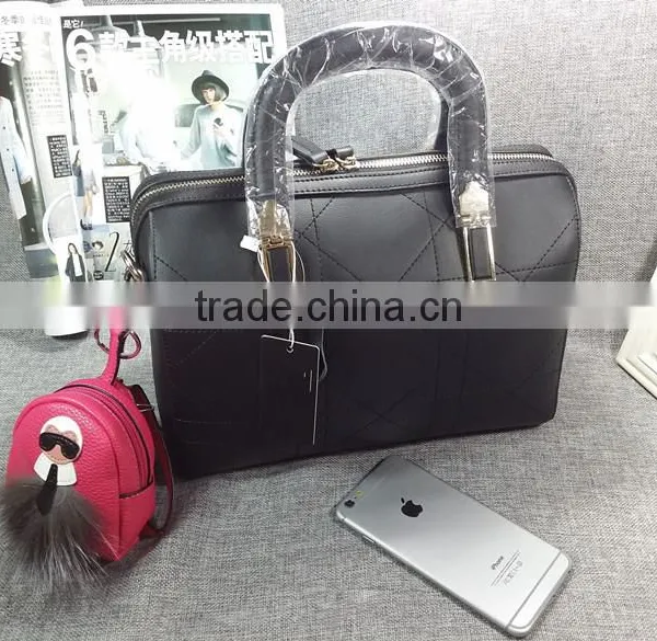 Hot Sales Monster Leather Small Key Bag Key Holder Wallet With Mink Fur photo-5
