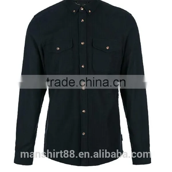 Black Shirts New Design Shirts 2017 Custom Long Sleeve Shirts photo-2