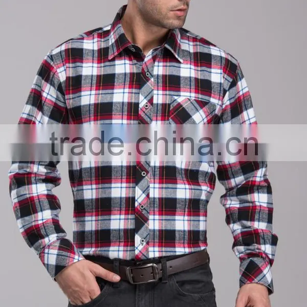 Bulk Wholesale Plaid Flannel Shirt European & America Style With Competitive Price photo-2