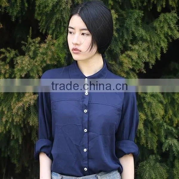 Thin Women Chiffon Office Shirt Blouse Fabric