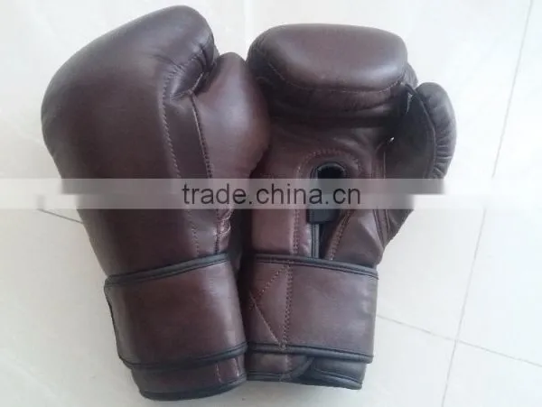 Mexican Leather Boxing Gloves Heavy Hitting Punching Bag Gloves photo-3