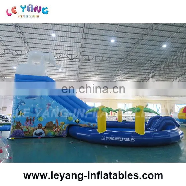Commercial Giant Inflatable Elephant Slide With Pool, Land Amusement Park photo-4