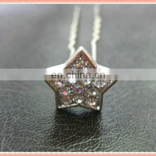 Factory Wholesale Silver Five Star Hair Pins