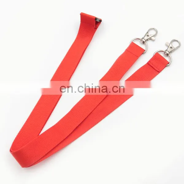 Woven Style Bulk Bottom Price Polyester Blank Lanyard With Accessories photo-2