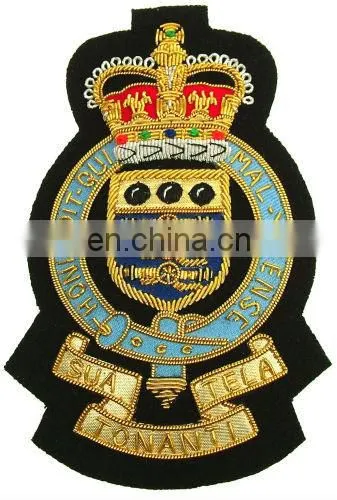 Hand Embroidery Badges, Hand Embroidery Cap Badge, Emblem, Crest, Insignia, Coat of Arms
