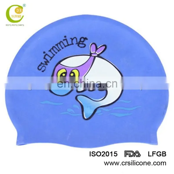 High Quality Waterproof Silicone Swimming Caps With Colored Logo photo-6
