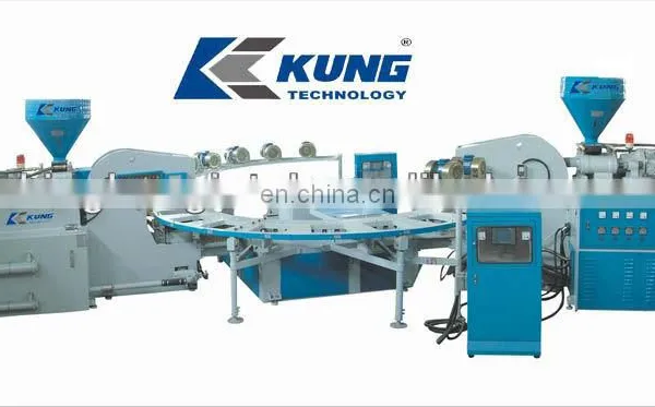 Double-color Plastic Shoes Injection Moulding Machine Plastic Shoe Making Machine/ Shoe Making Machine photo-2