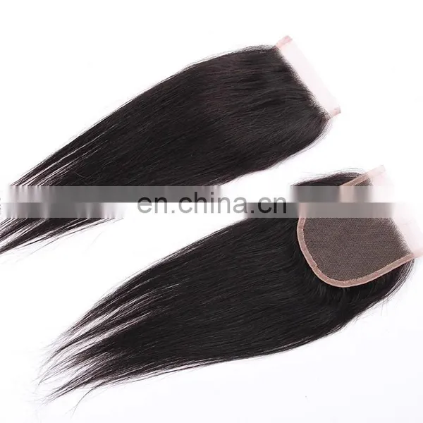 Virgin Hair Free Parting Silk Base Closure Cheap Lace Frontals Queena Hair Fuxin Factory
