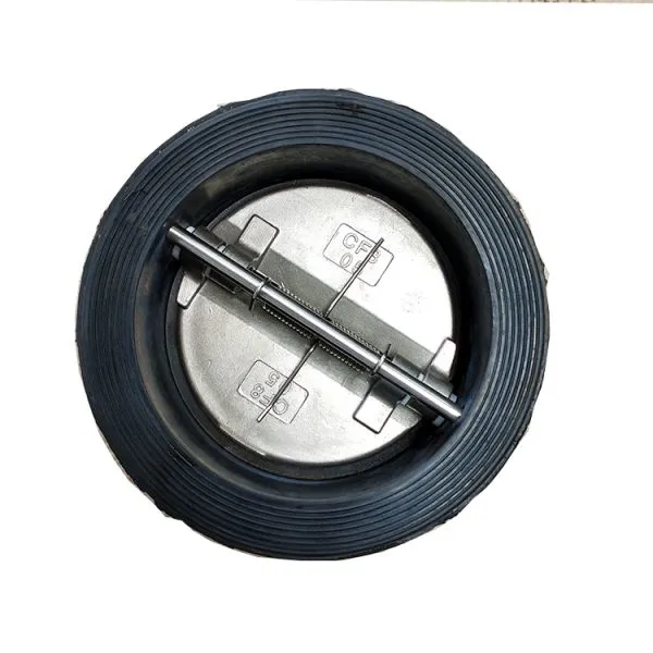 Rubber Lined Wafer Type Butterfly Check Valve Ductile Iron Check Valve