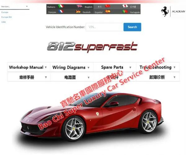 Ferrari SF90 F8 488 812 458 Workshop Manual Wiring Diagram photo-4