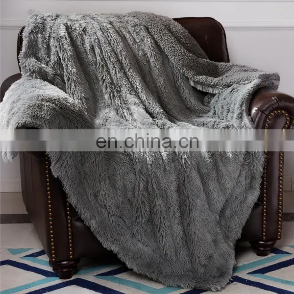 Throw Twin Double Sided 100% Polyester Travel PV Fleece Blanket photo-2
