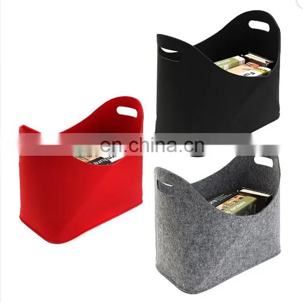 Foldable Car Storage Bag Folding Felt Storage Baskets Firewood Holder Fire Side Bin photo-5