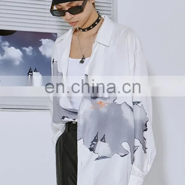 Diznew Custom Printed Short Sleeve Button up 100% Polyester Hawaiian Shirts for Men photo-2