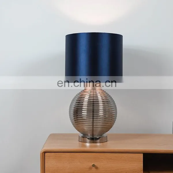 New Arrival Living Room Lighting Glass Base Bedside Study Table Lamp for Home Decor photo-5