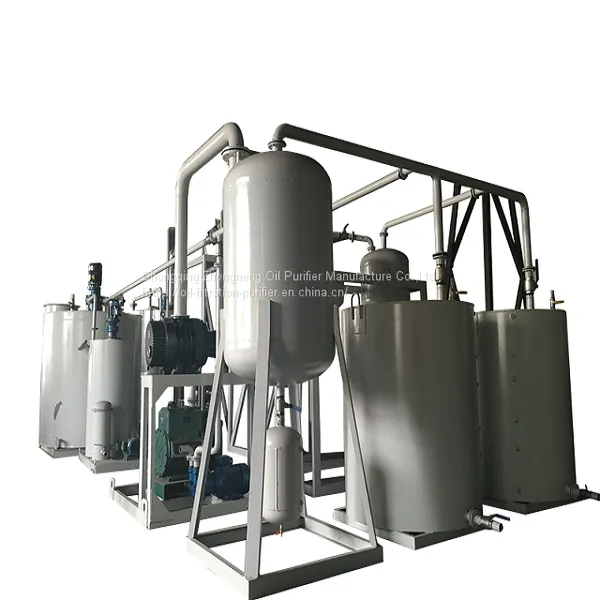Waste Oil Distillation Machine/Black Dirty Engine Oil Regeneration System Plant/Base Oil Making Machine