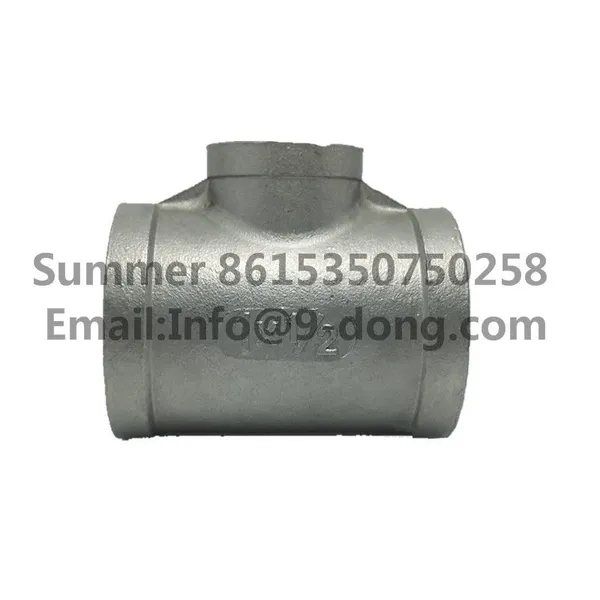 Stainless Steel SS304 SS316 NPT BSPT Threaded Fittings Reducer Tee