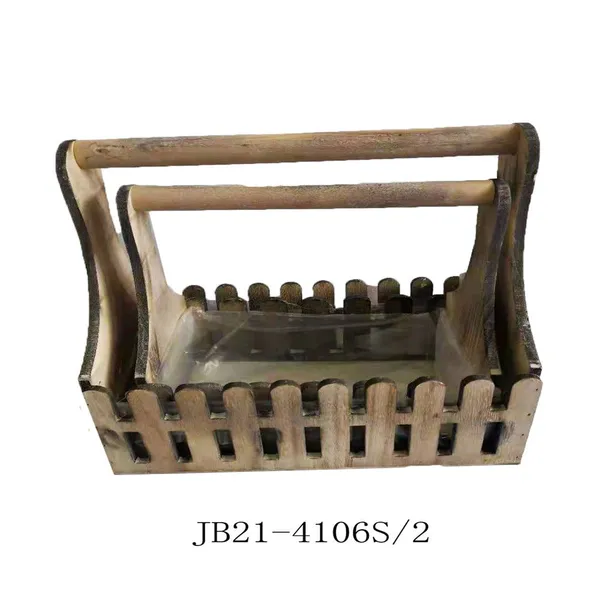 Unfinished Wood Craft Wooden Storage Crate