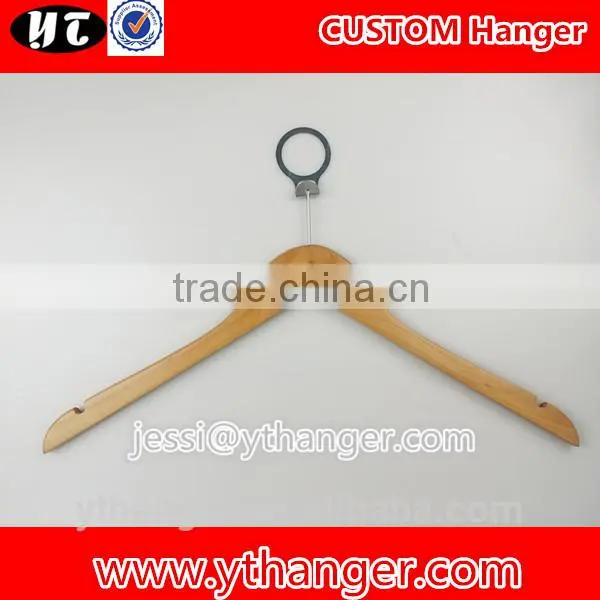 YY0528 Bulk Cheap Flat Wooden Hanger Hotel Closet Hanger photo-6
