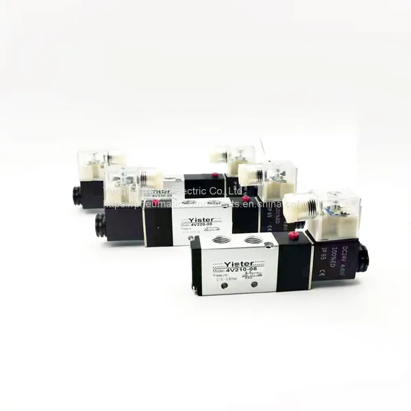 1/4 Inch 3 Way 220V Normally Closed Direct Acting Pneumatic Solenoid Valve photo-3