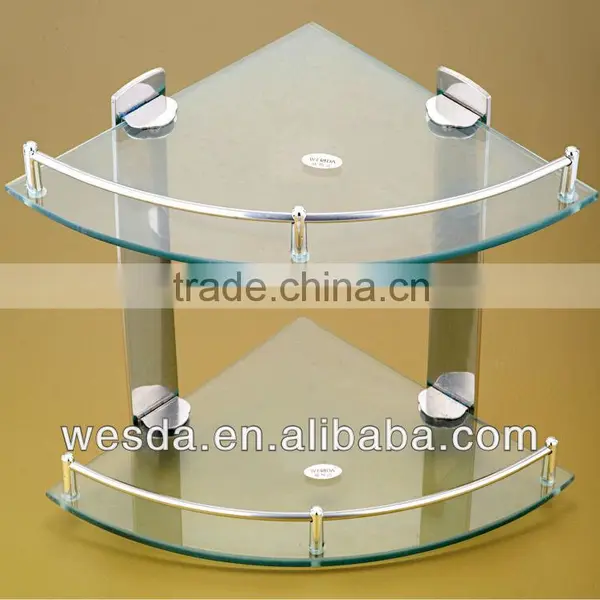 Wesda bathroom glass shelf,corner shelf