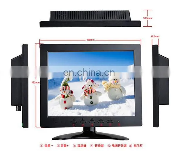 8 Inch Touch Screen Monitor 1024*768 Resolution TFT POS Monitor photo-2