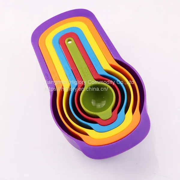 Silicone 6-piece Set Baking Measuring Spoon Set With Scale Measuring Spoon Color Measuring Spoons photo-3