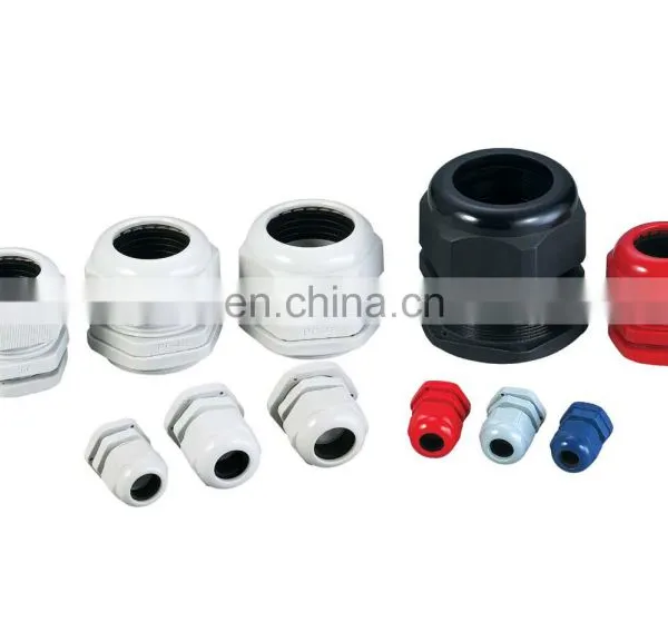 White Cable Gland Waterproof Adjustable 3-16mm Cable Connectors PG7 PG9 PG11 PG13.5 PG16 PG19 Plastic Cable Gland Joints photo-4