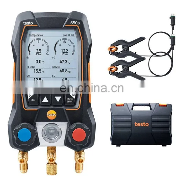 Smart Digital Manifold With Bluetooth and 2-way Valve Block Testo550S Testo 550S Manifold Gauge photo-2