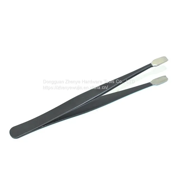 Wide Flat Head Flat Head Tweezers Stamp Clip Tweezers ESD34A - SA Anti-static Flat Head Tweezers photo-4
