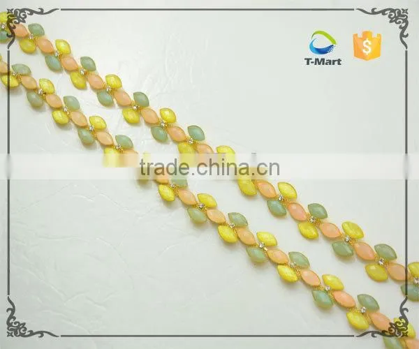 Gold Plating Jelly Color Stone Chain photo-2