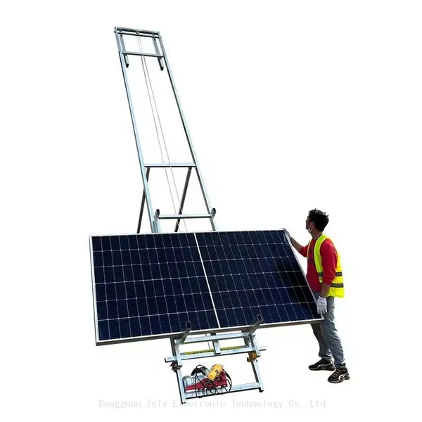 Solar System Installation Ladder Lift Roofing Elevator Safety Electric Solar Panel Lift photo-3
