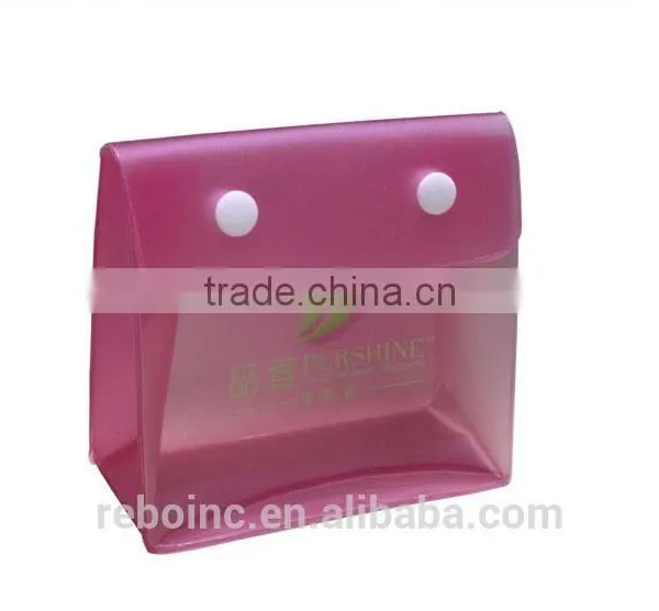 PVC Promotional Button Closure Packing Bag DXC1212-09 photo-5