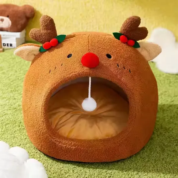 Lovely Design High Quality Plush Cat Nest Cat Bed Comfortable Warm Breathable photo-5