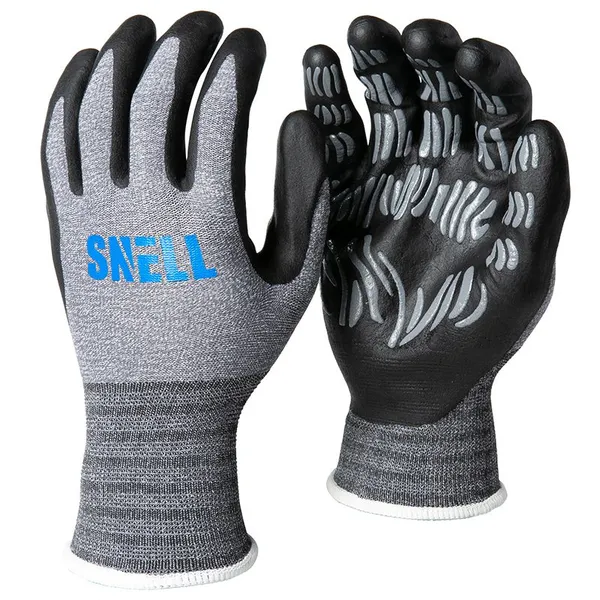 Snellsafety Nitrile Dots Patterned Palm Foam Nitrile Coated Dotted Safety Work Gloves photo-3